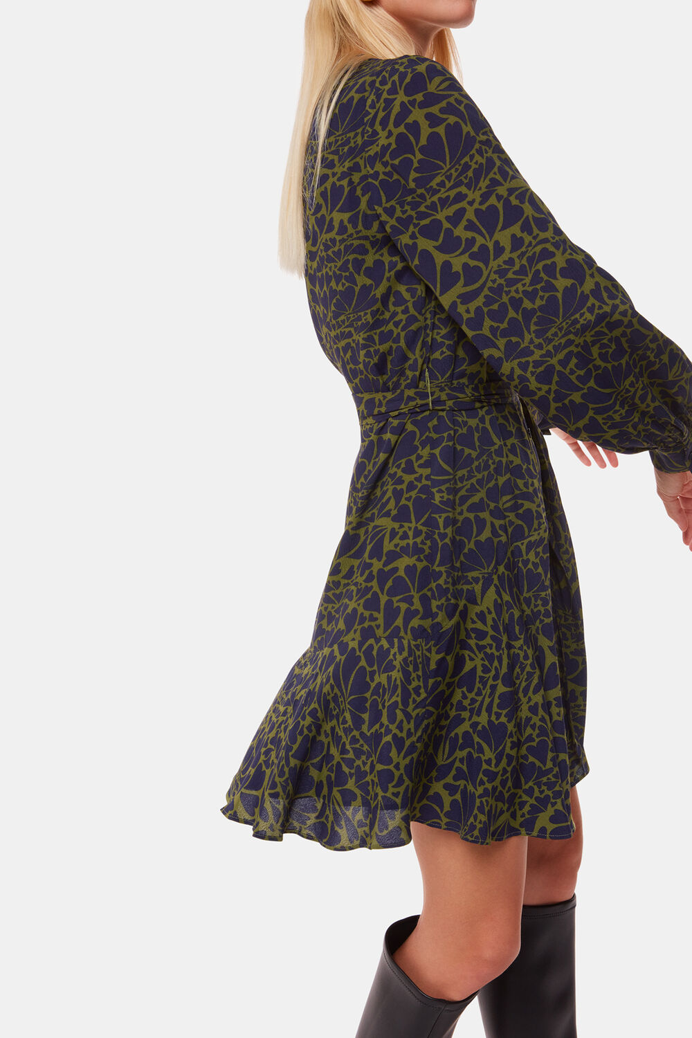 Abstract Petal Flippy Dress