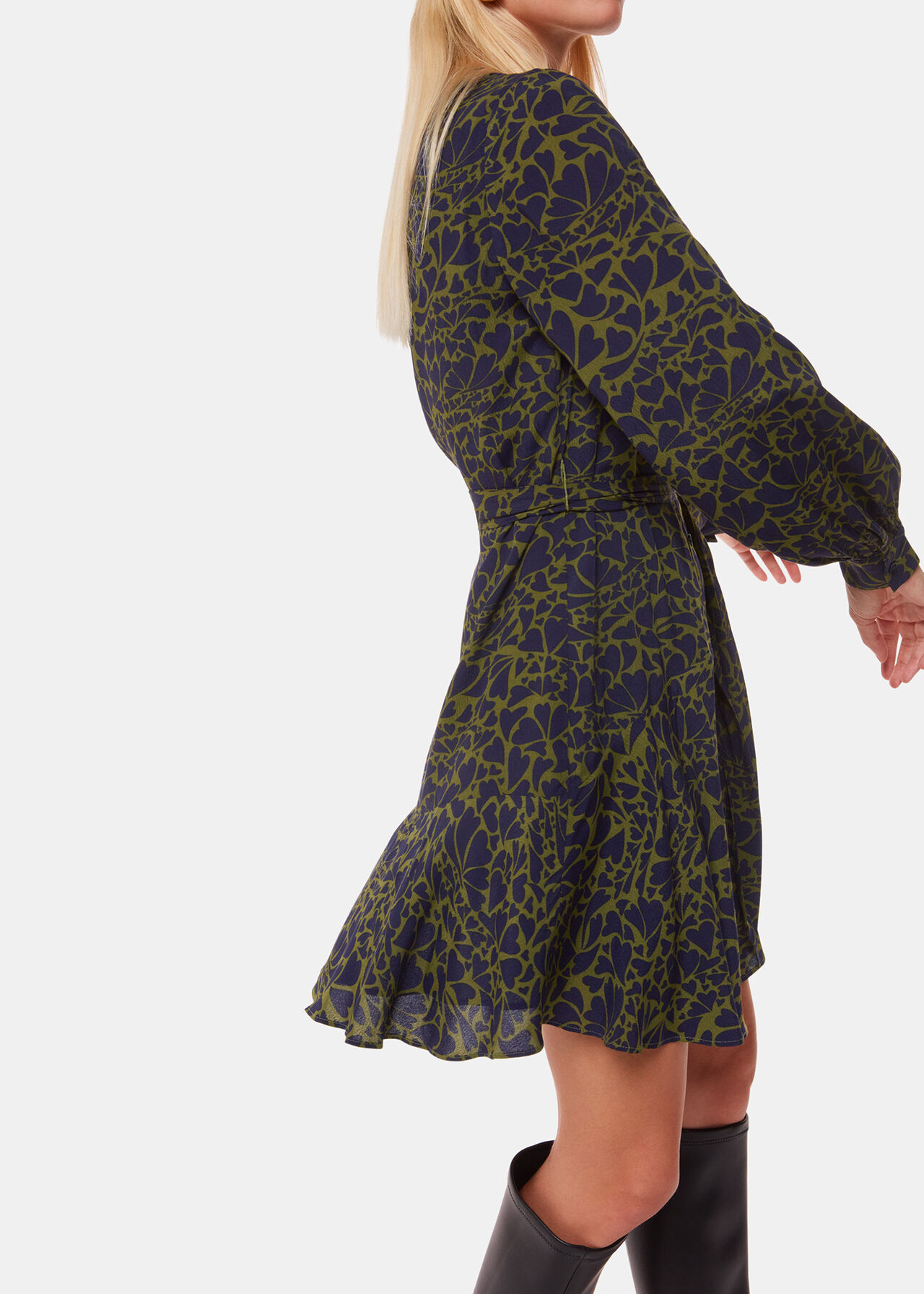 Abstract Petal Flippy Dress