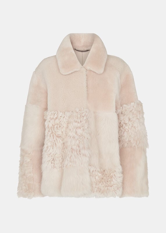 Ivory Hema Shearling Coat