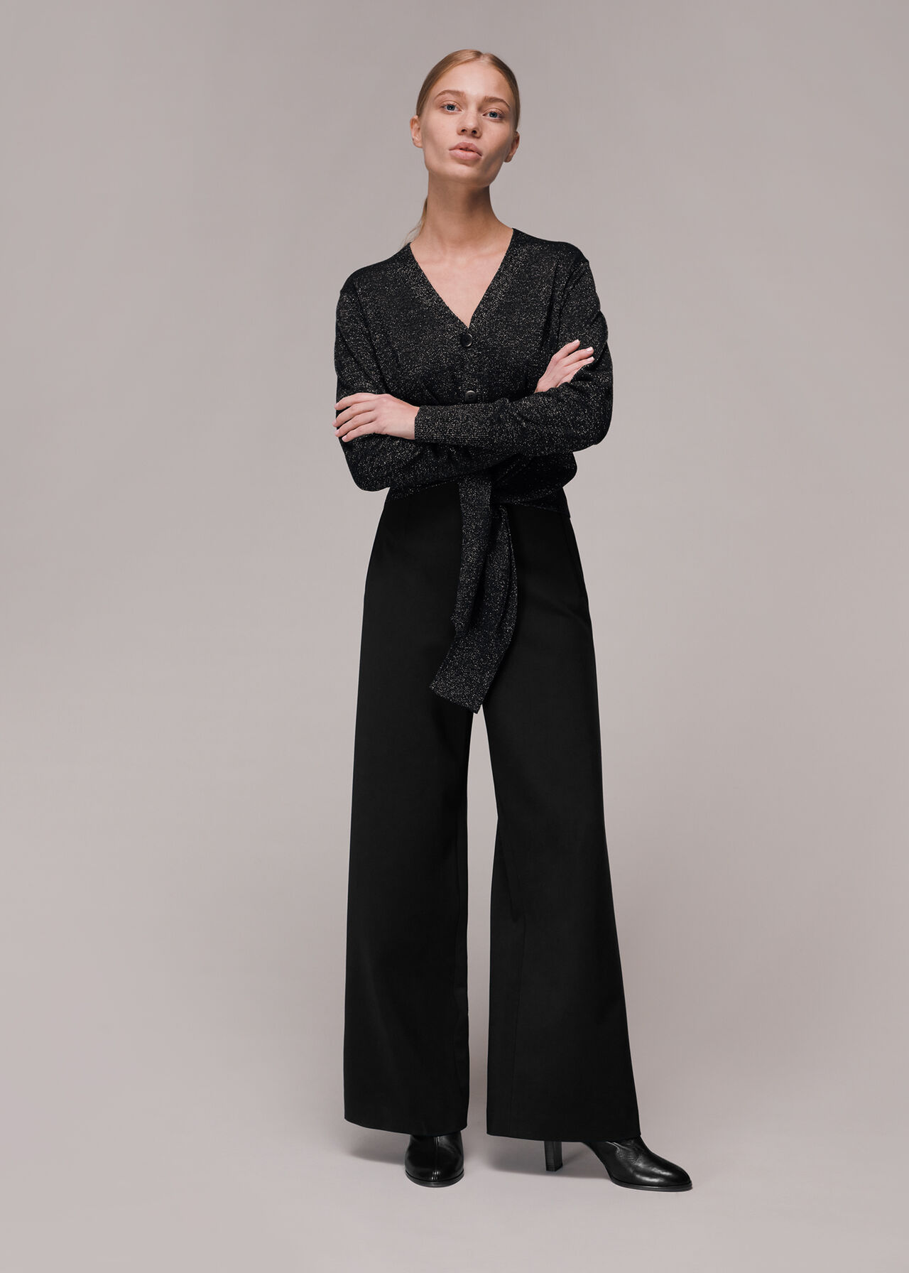 Sparkle Tie Cardigan