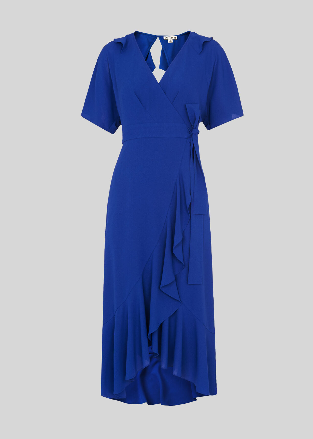 Abigail Frill Wrap Midi Dress