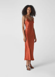 Sketched Dot Slip Dress