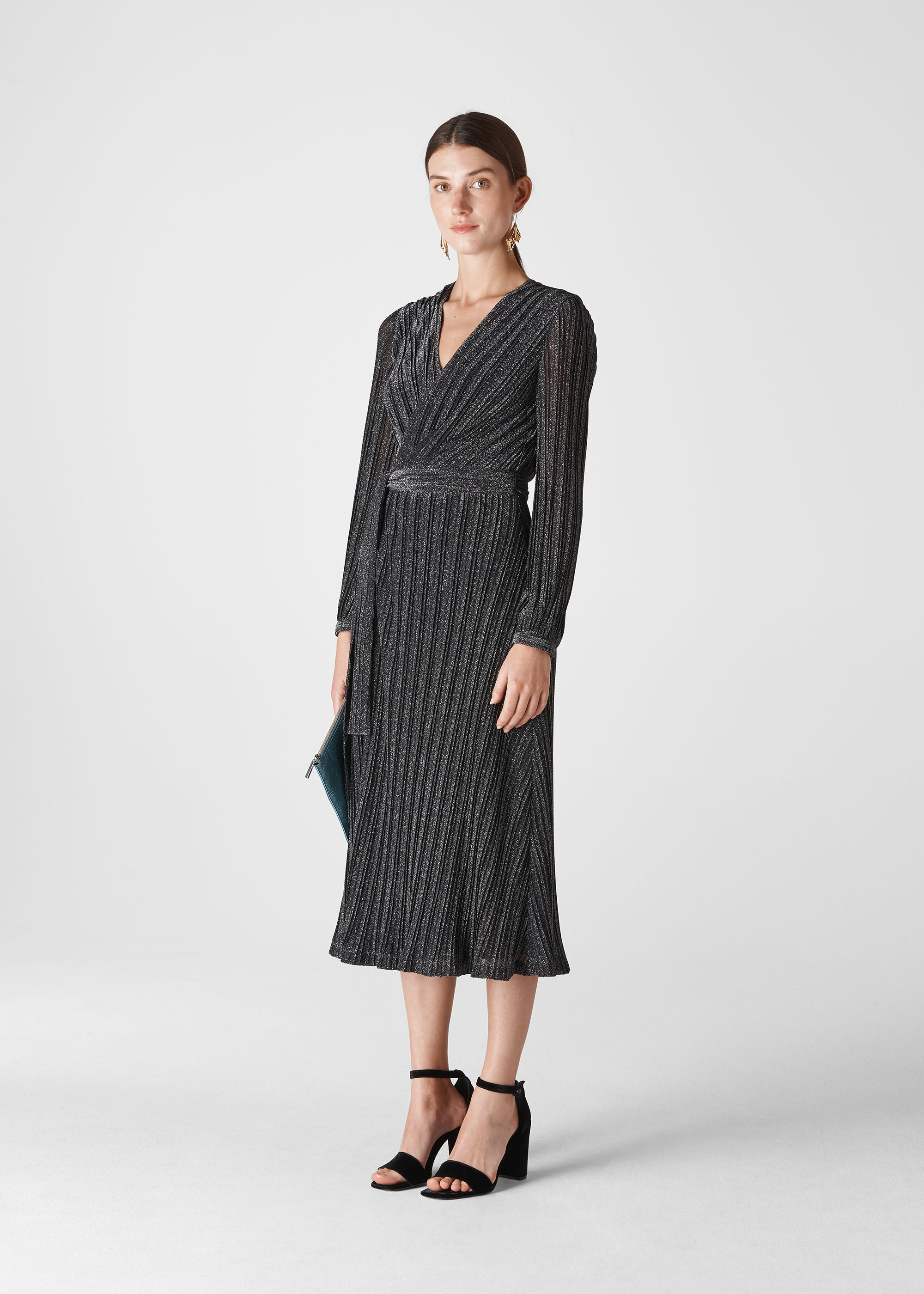Whistles wrap dress on sale