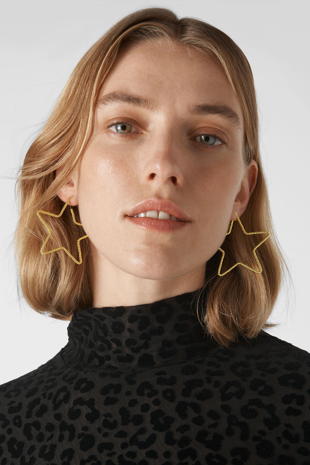 Star Seed Bead Earring Gold/Multi