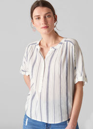 Multi Stripe Paula Blouse White/Multi