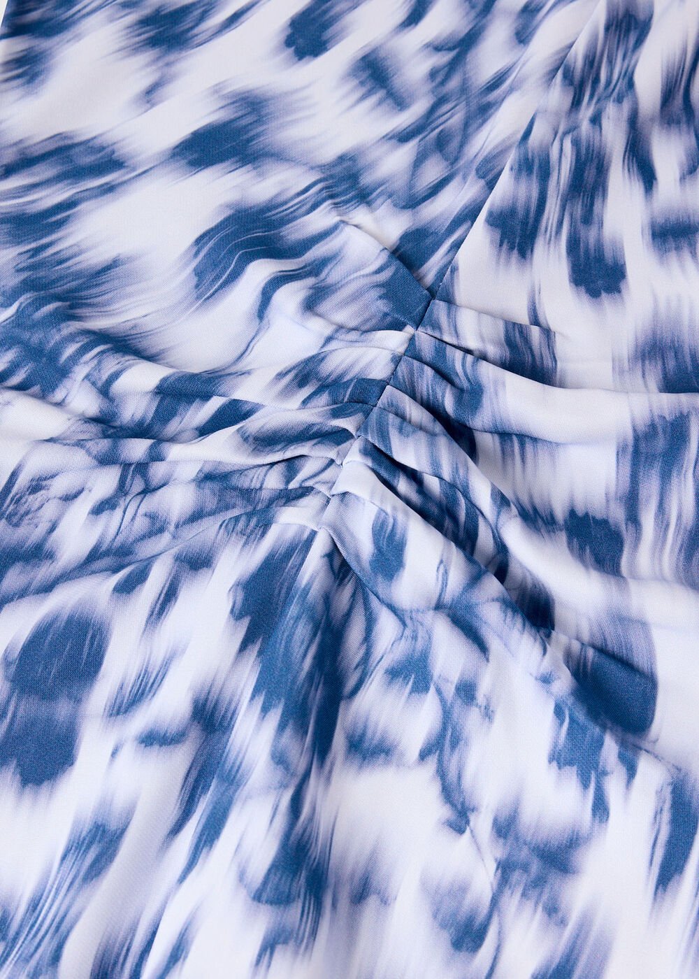 Blurred Floral Crepe Dress