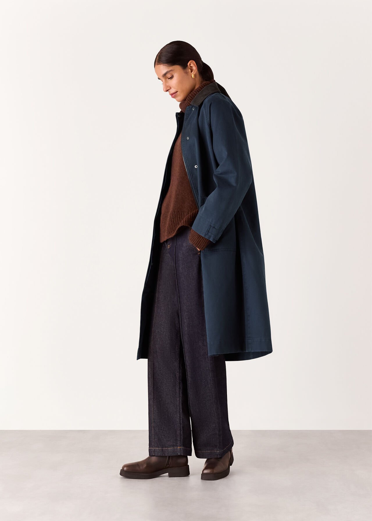 Gabriella Waxed Overcoat