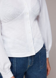 Amber V neck Button Top