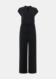 Sleeveless Drawstring Jumpsuit