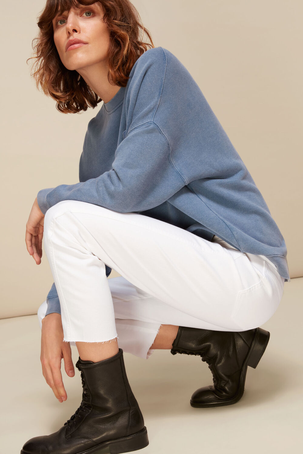 Stretch Slim Frayed Jean