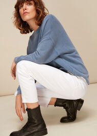 Stretch Slim Frayed Jean