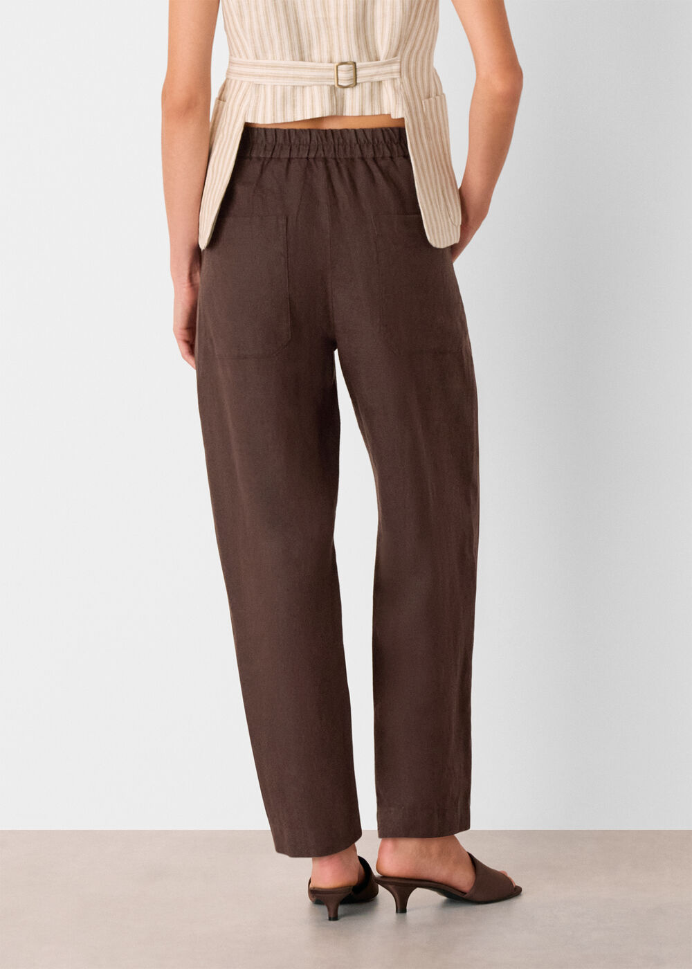 Linen Barrel Trouser