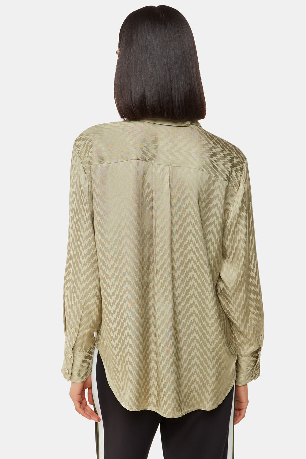 Jacquard Zig Zag Print Shirt