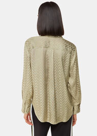 Jacquard Zig Zag Print Shirt