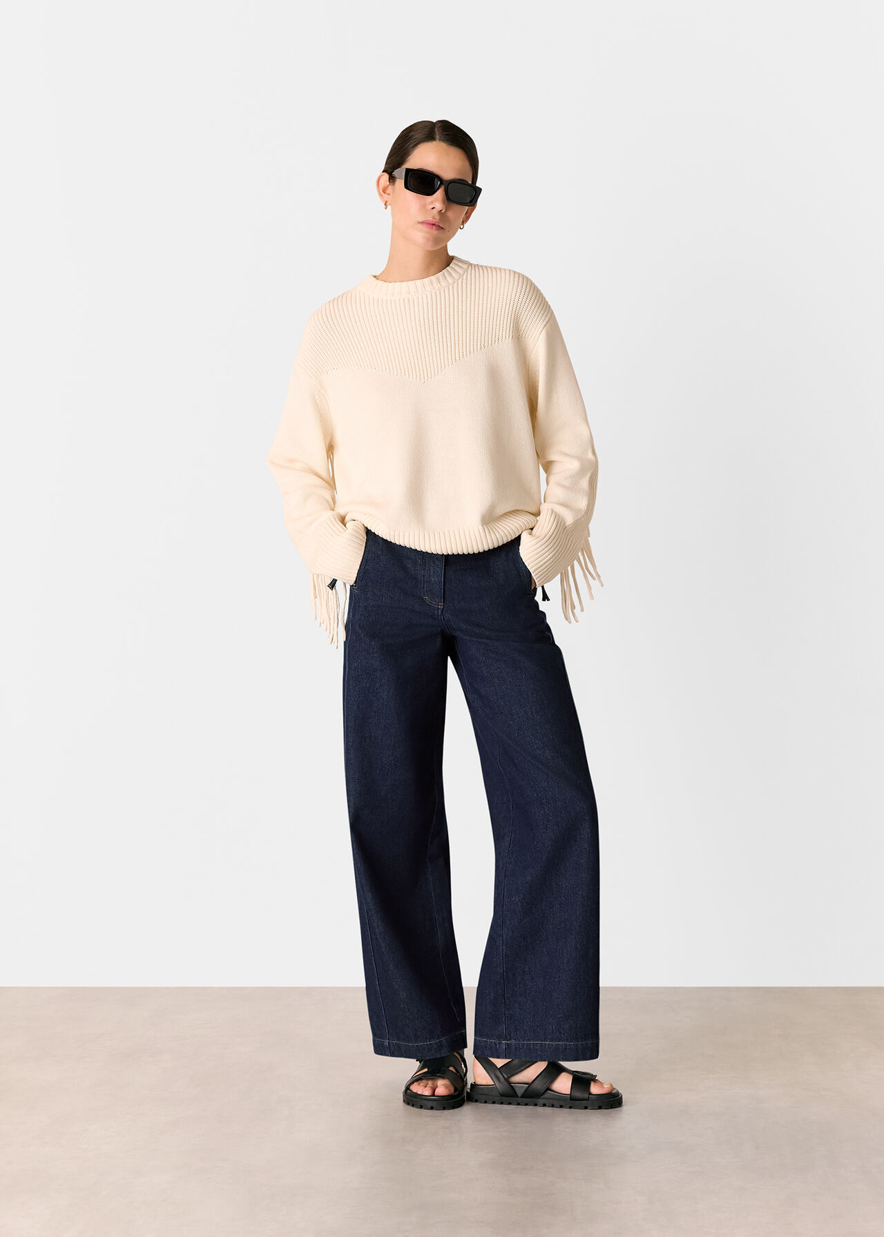 Sandy Western Denim Trouser