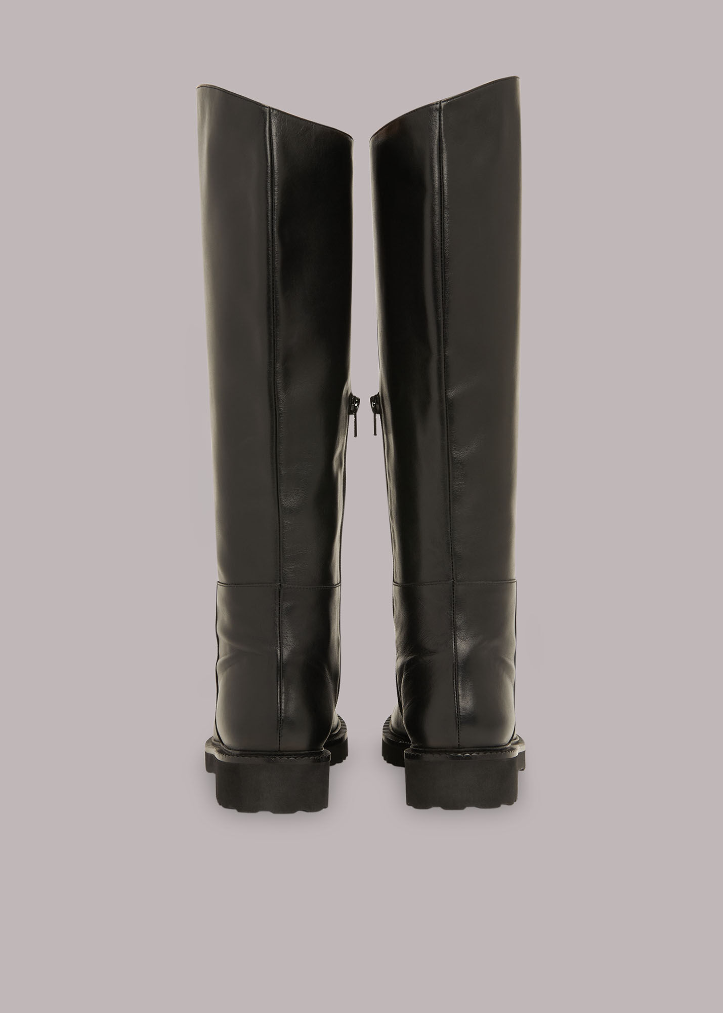 Black Hadlow Knee High Riding Boot WHISTLES