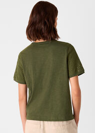 Broderie Sleeve Detail Tee