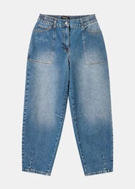 Elasticated Waist Barrel Jean