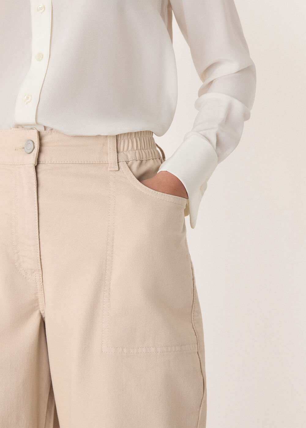 Casual Cotton Barrel Trouser