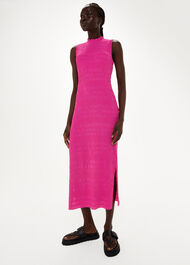 Maya Plisse Midi Dress