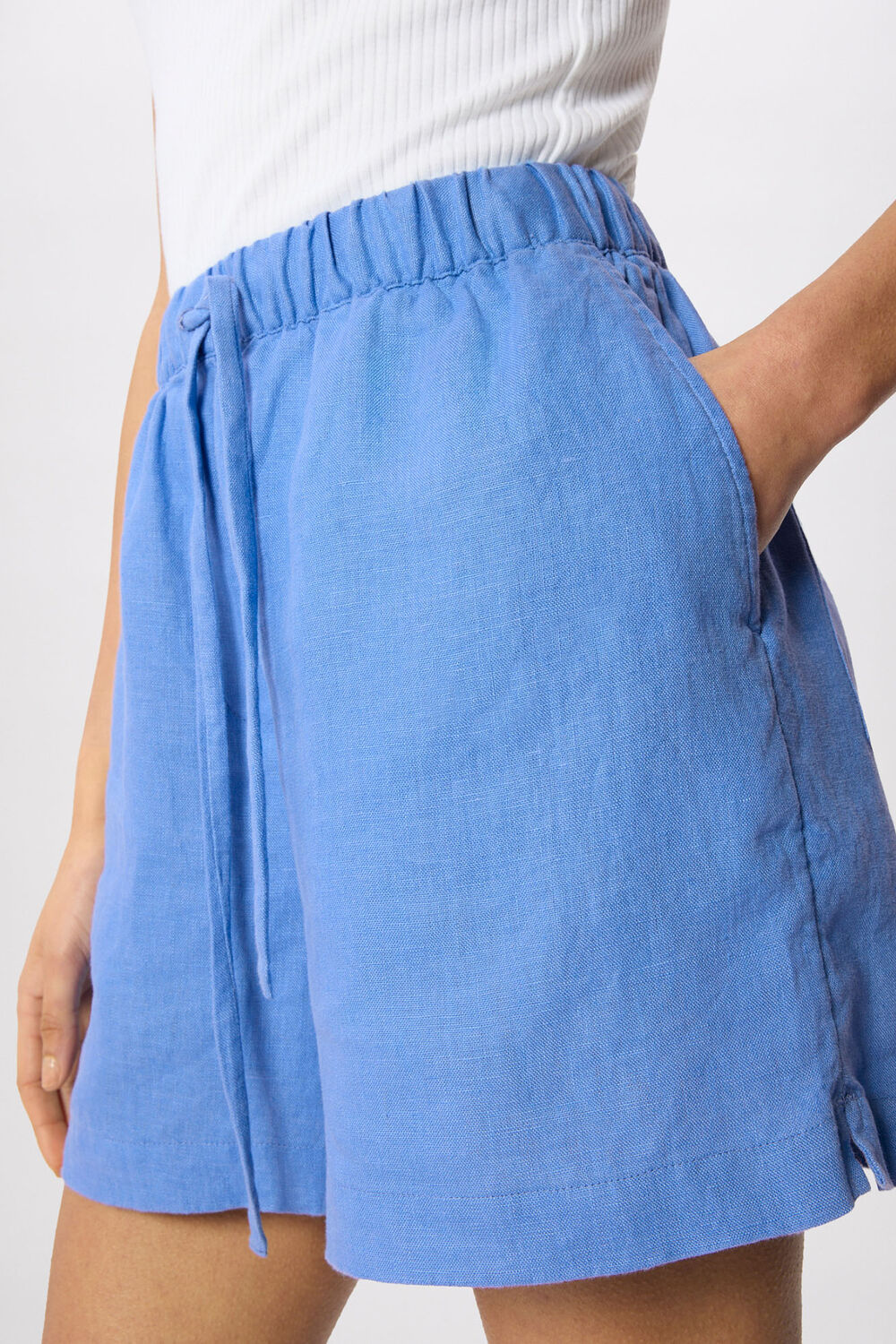 Linen Elasticated Short