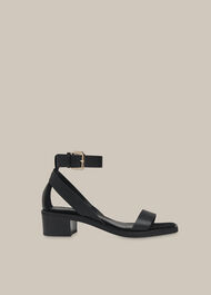 Campbell Mid Block Sandal Black