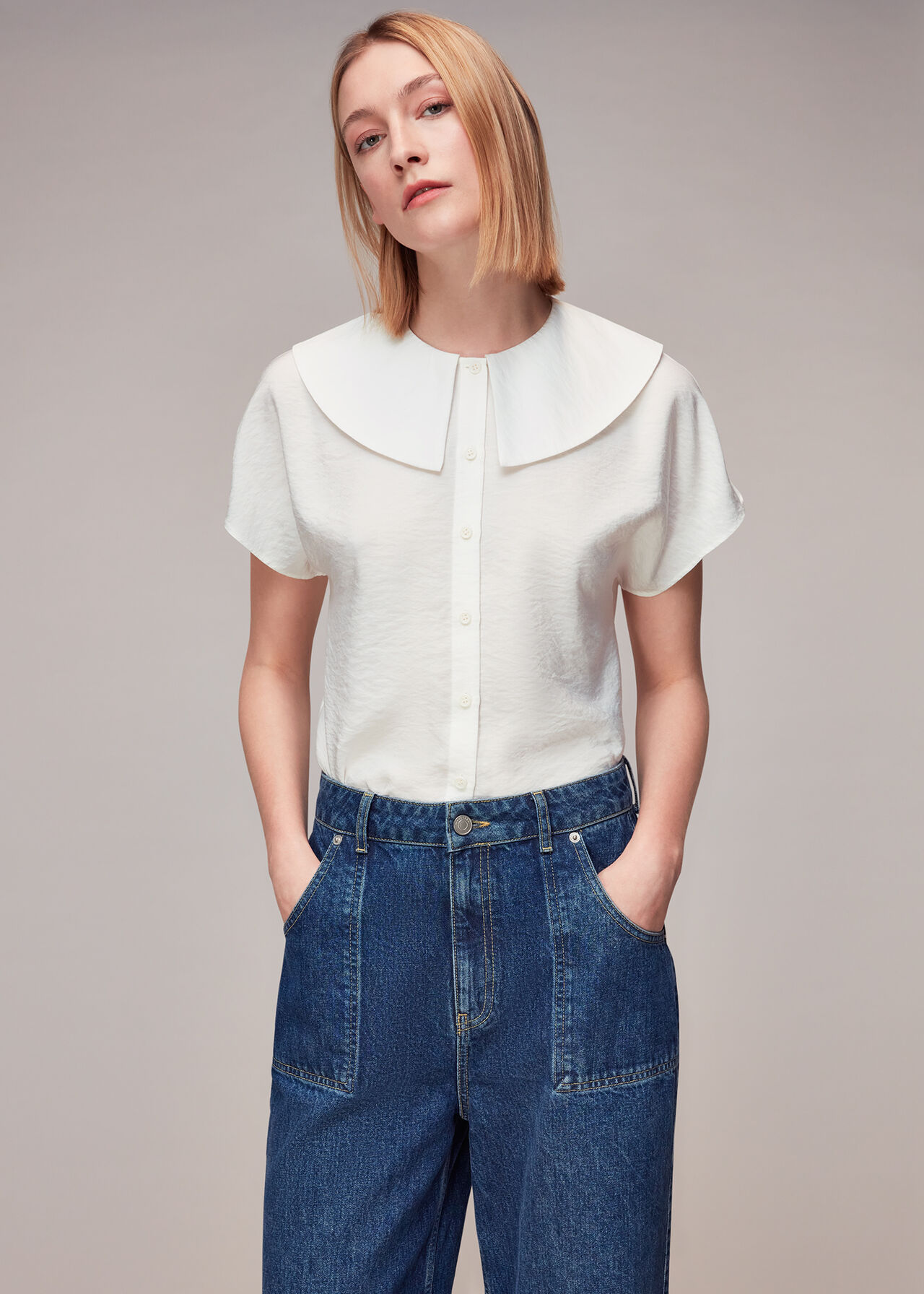 Greta Collar Top