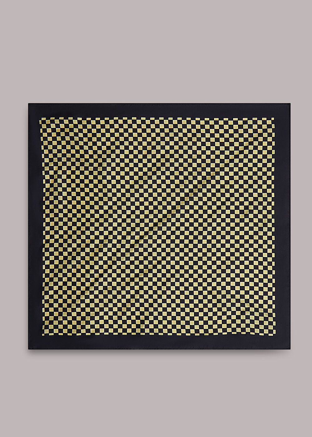 Checkerboard Silk Scarf