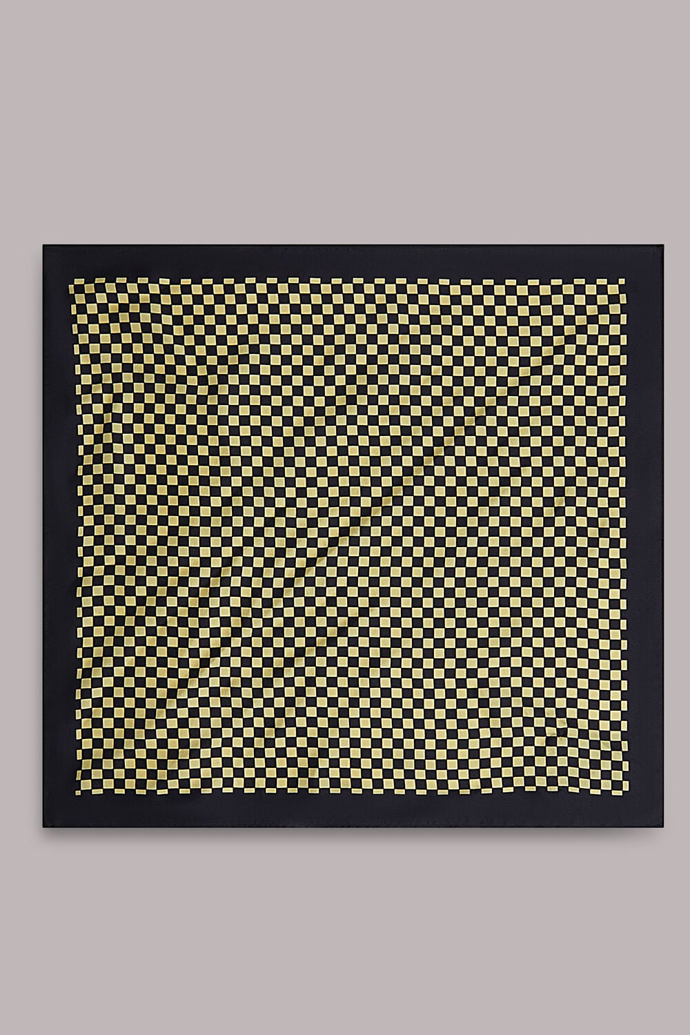 Checkerboard Silk Scarf