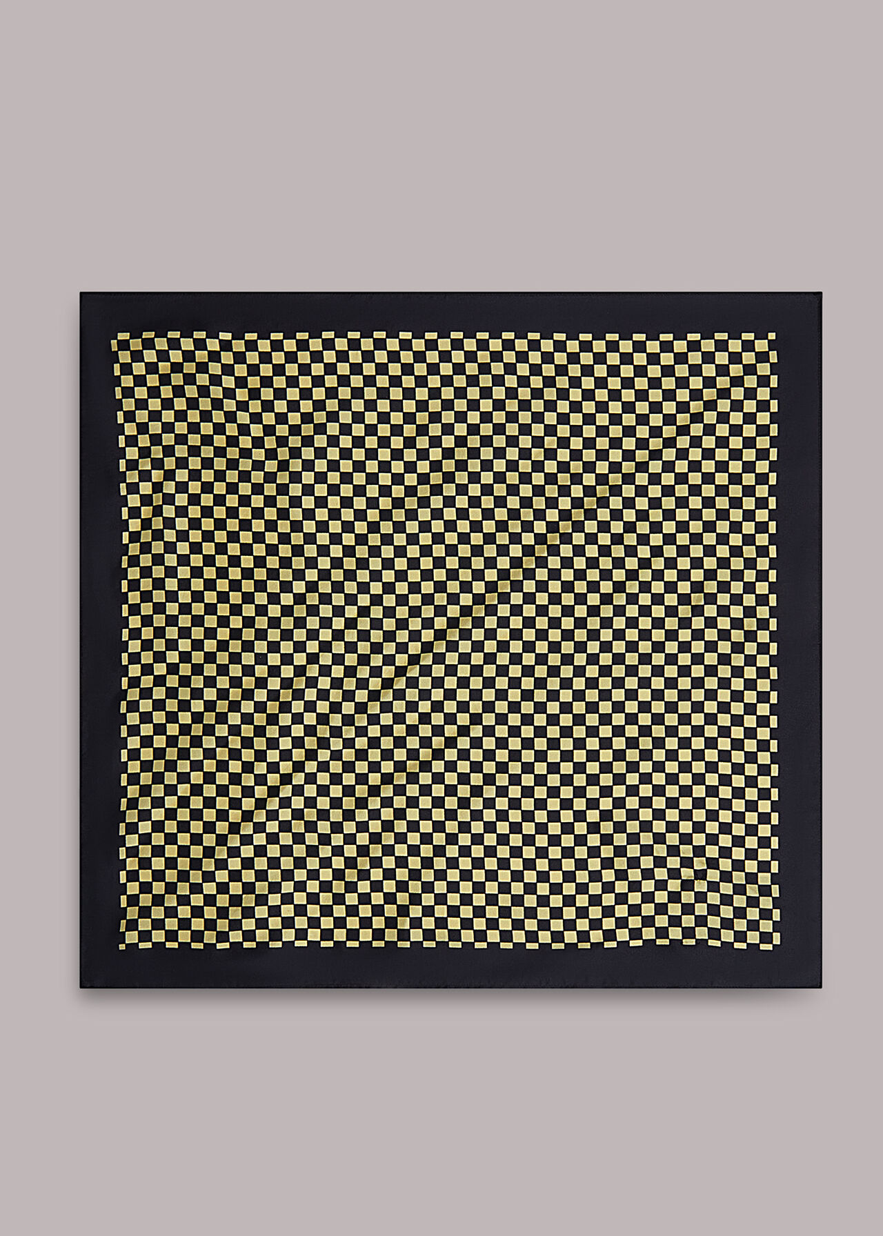 Checkerboard Silk Scarf