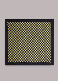 Checkerboard Silk Scarf