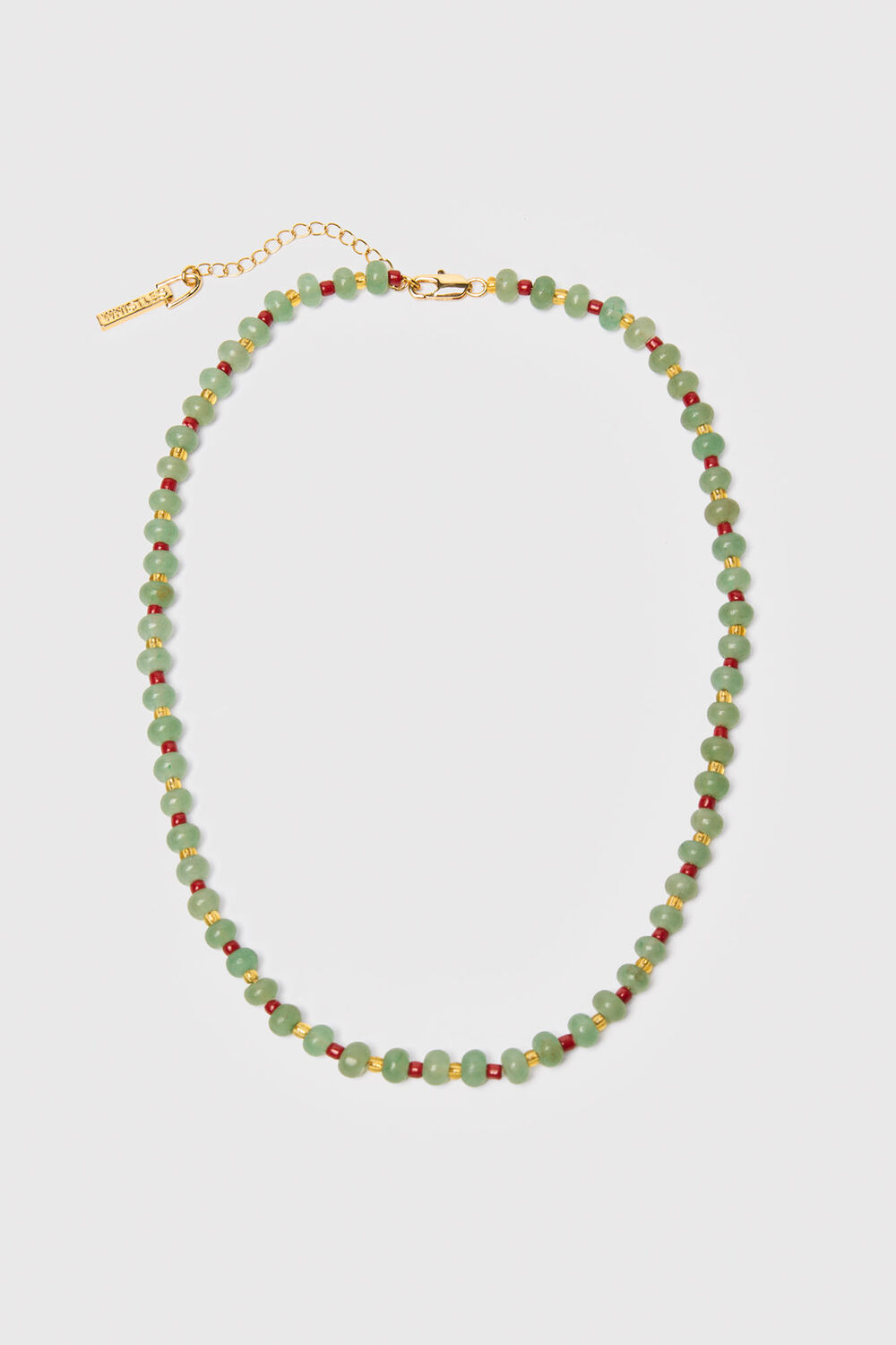 Green Mixed Bead Necklace
