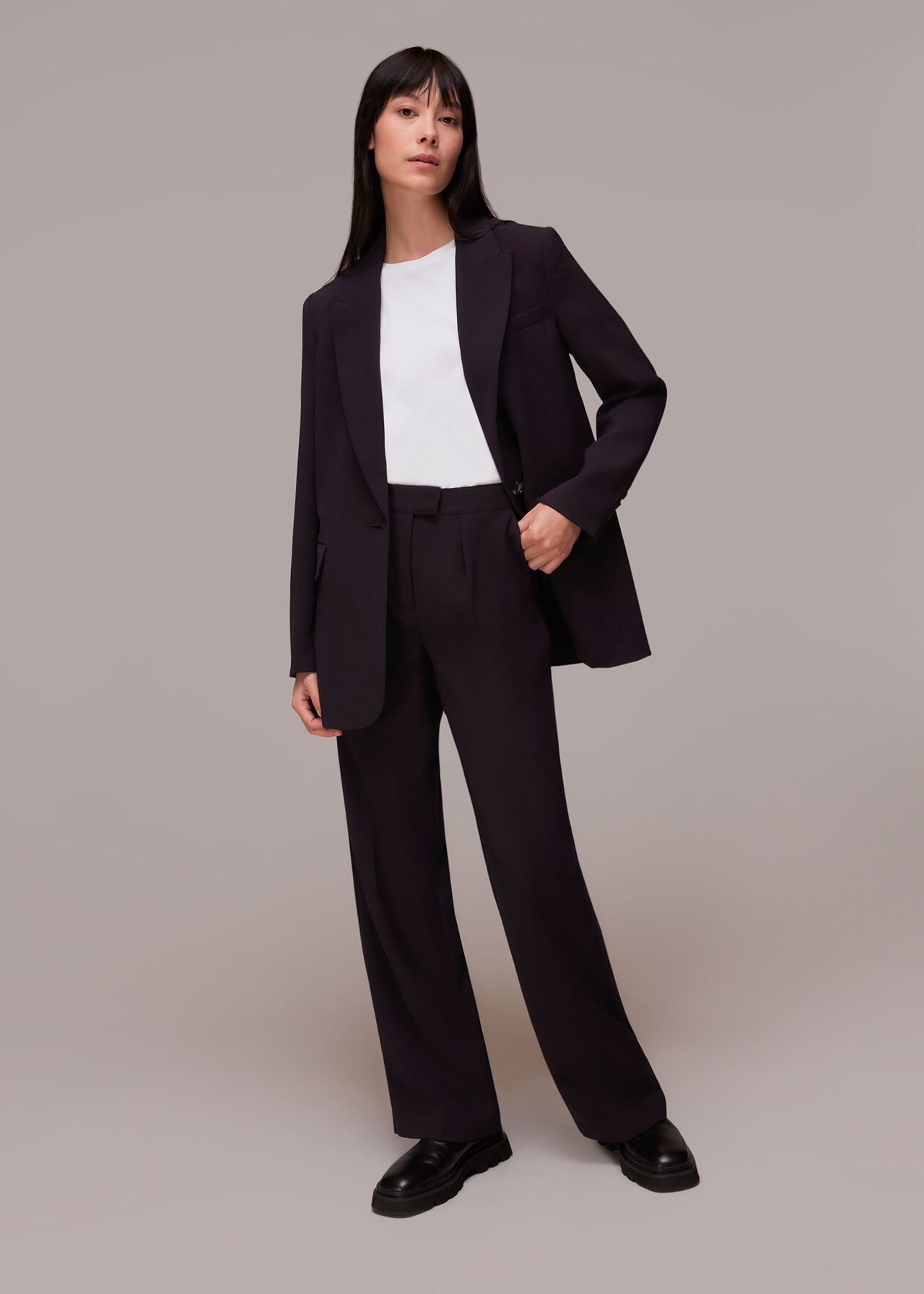 Crepe Boyfriend Blazer