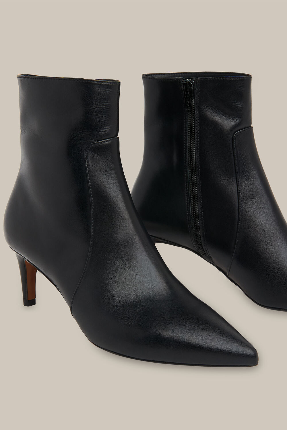 Celia Kitten Heel Boot Black