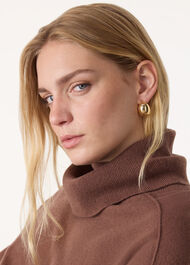 Chunky Curved Stud Earring