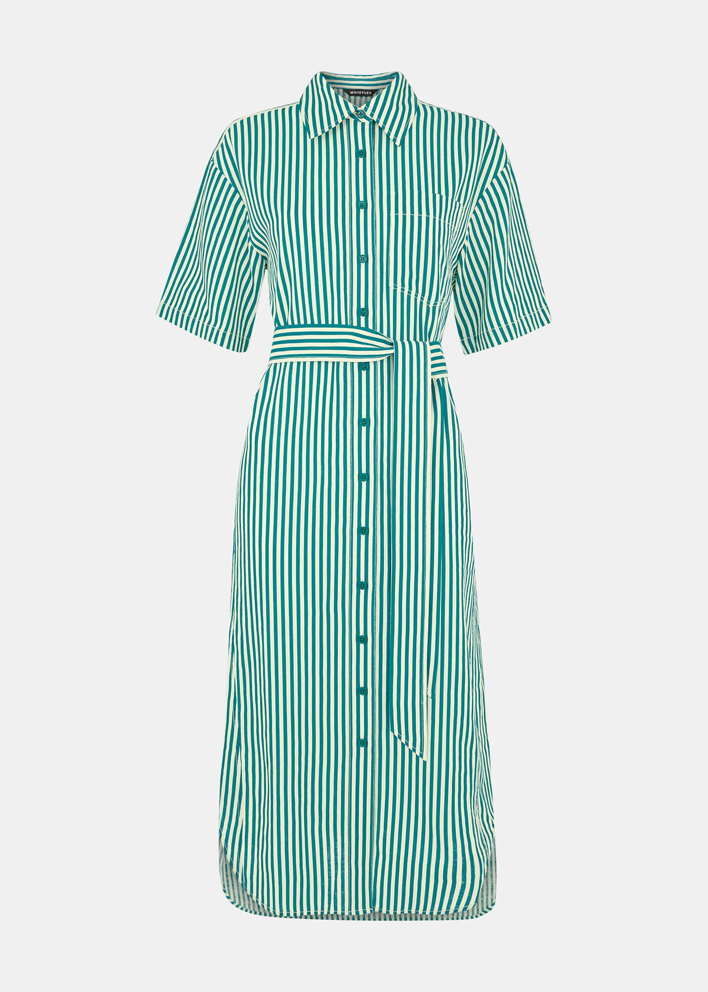 Whistles stripe shirt dress outlet