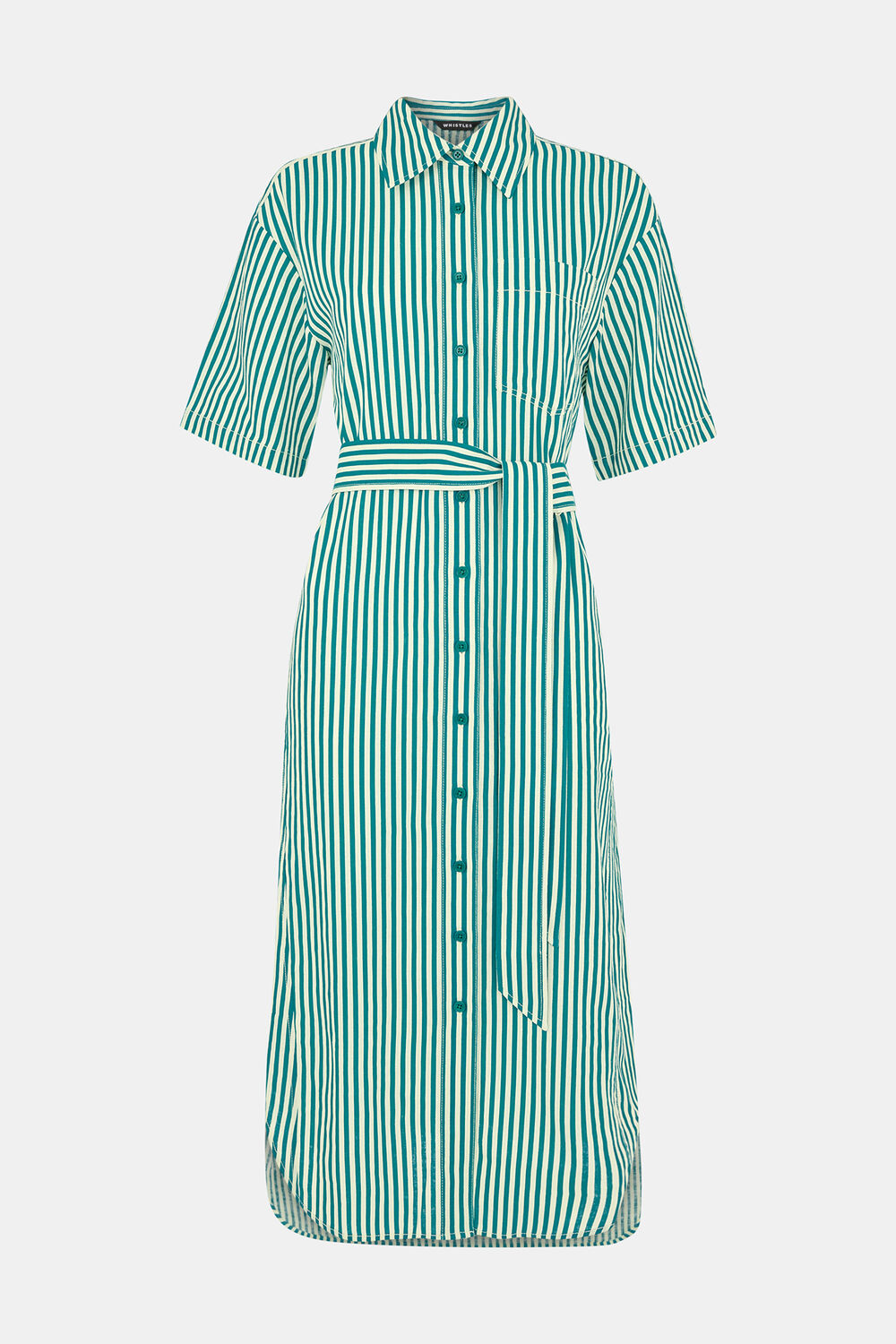 Stripe Linen Blend Dress