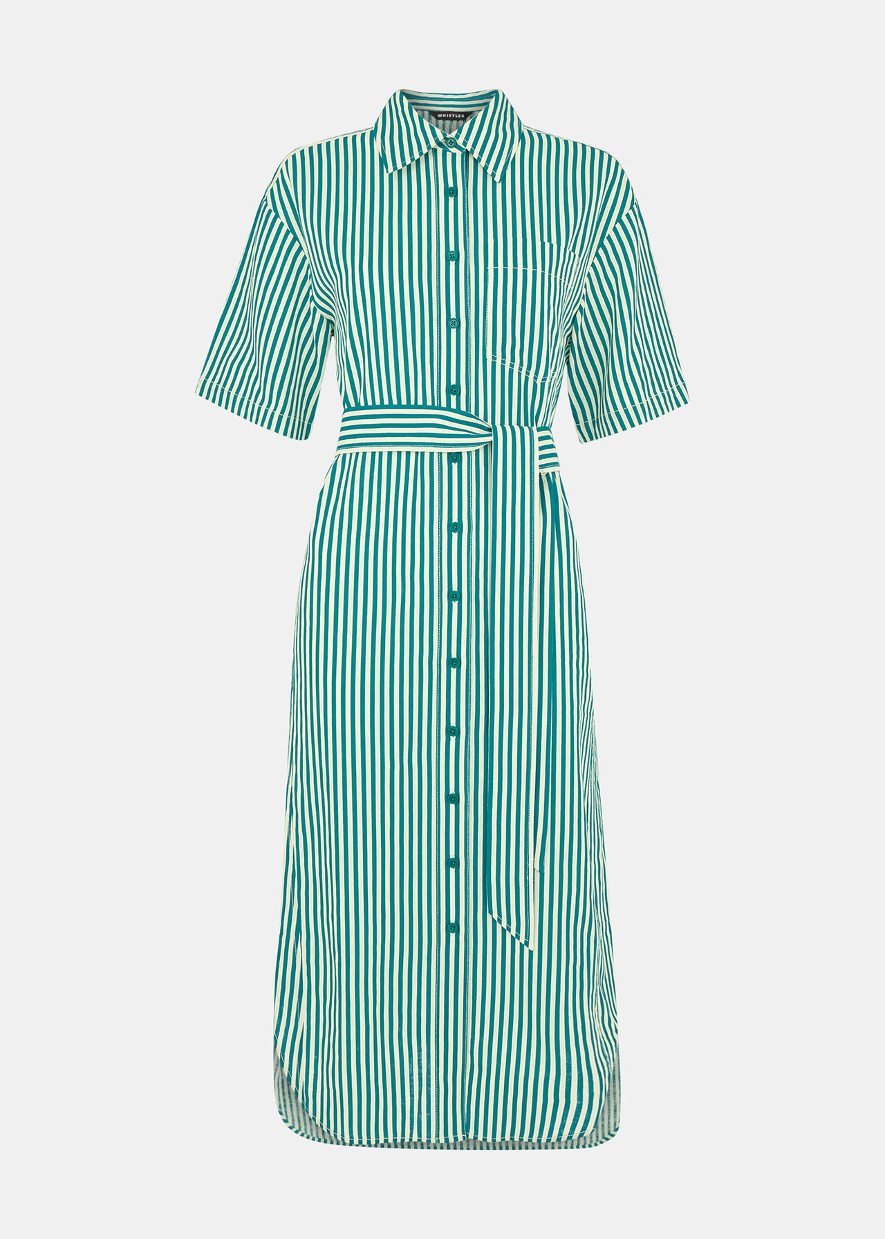Stripe Linen Blend Dress