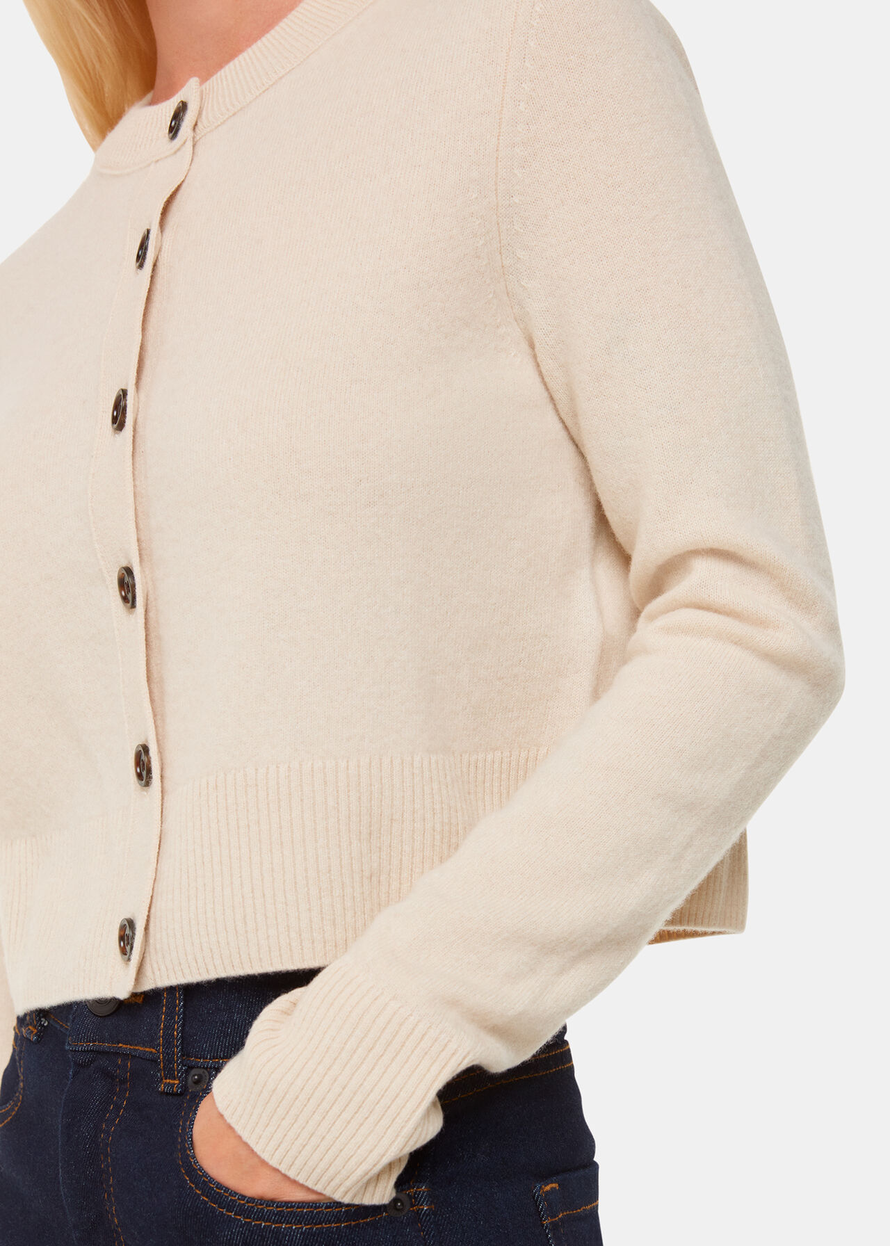 Wool Cropped Cardigan