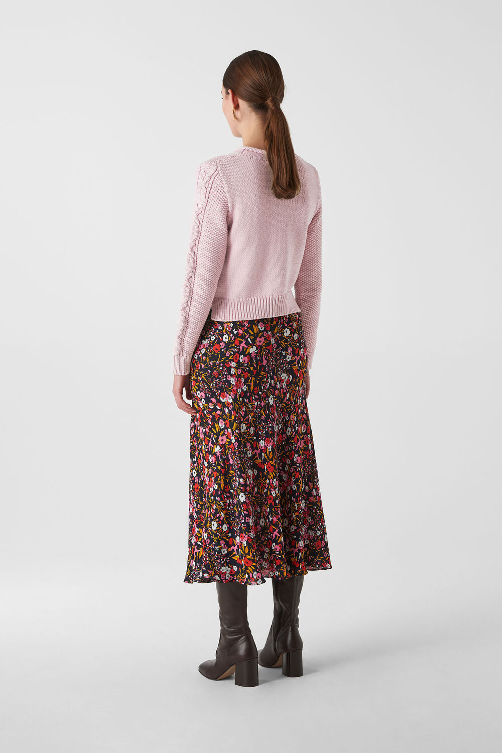 Cotton Chunky Cable Knit Lilac