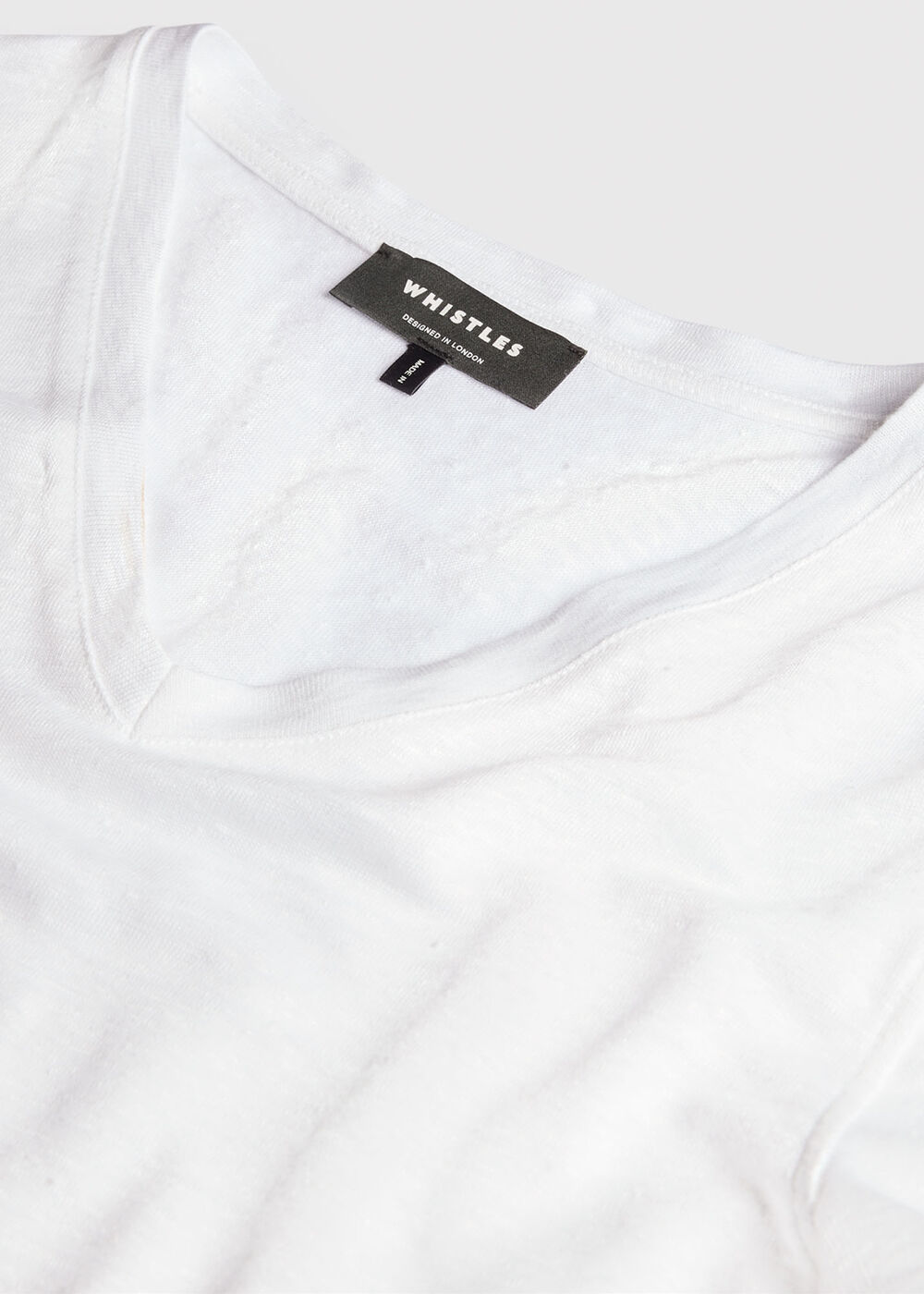 Linen V Neck T-Shirt