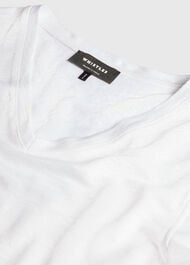 Linen V Neck T-Shirt