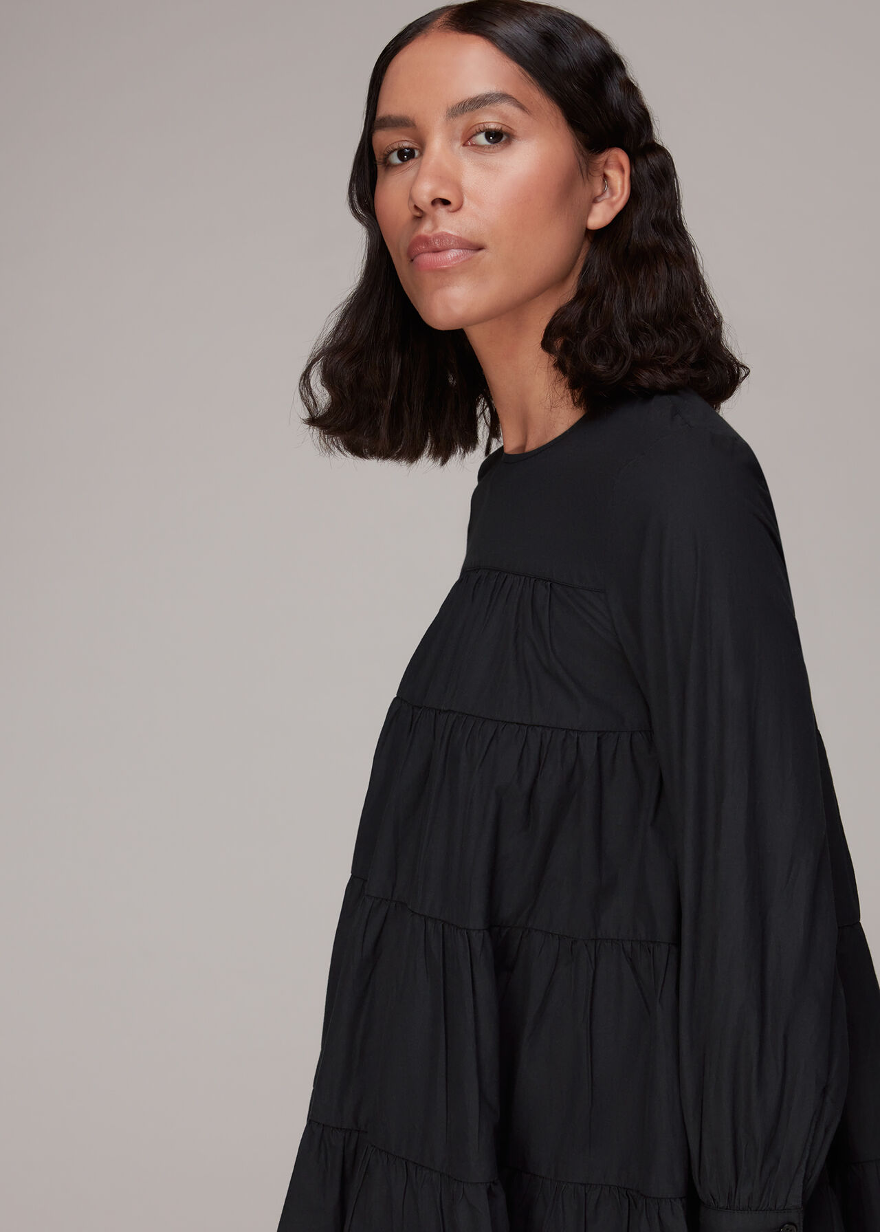 Ronnie Cotton Tiered Dress