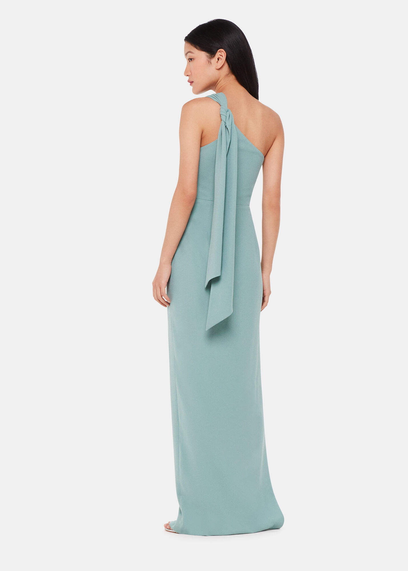 emerald green maxi dress by Whistles