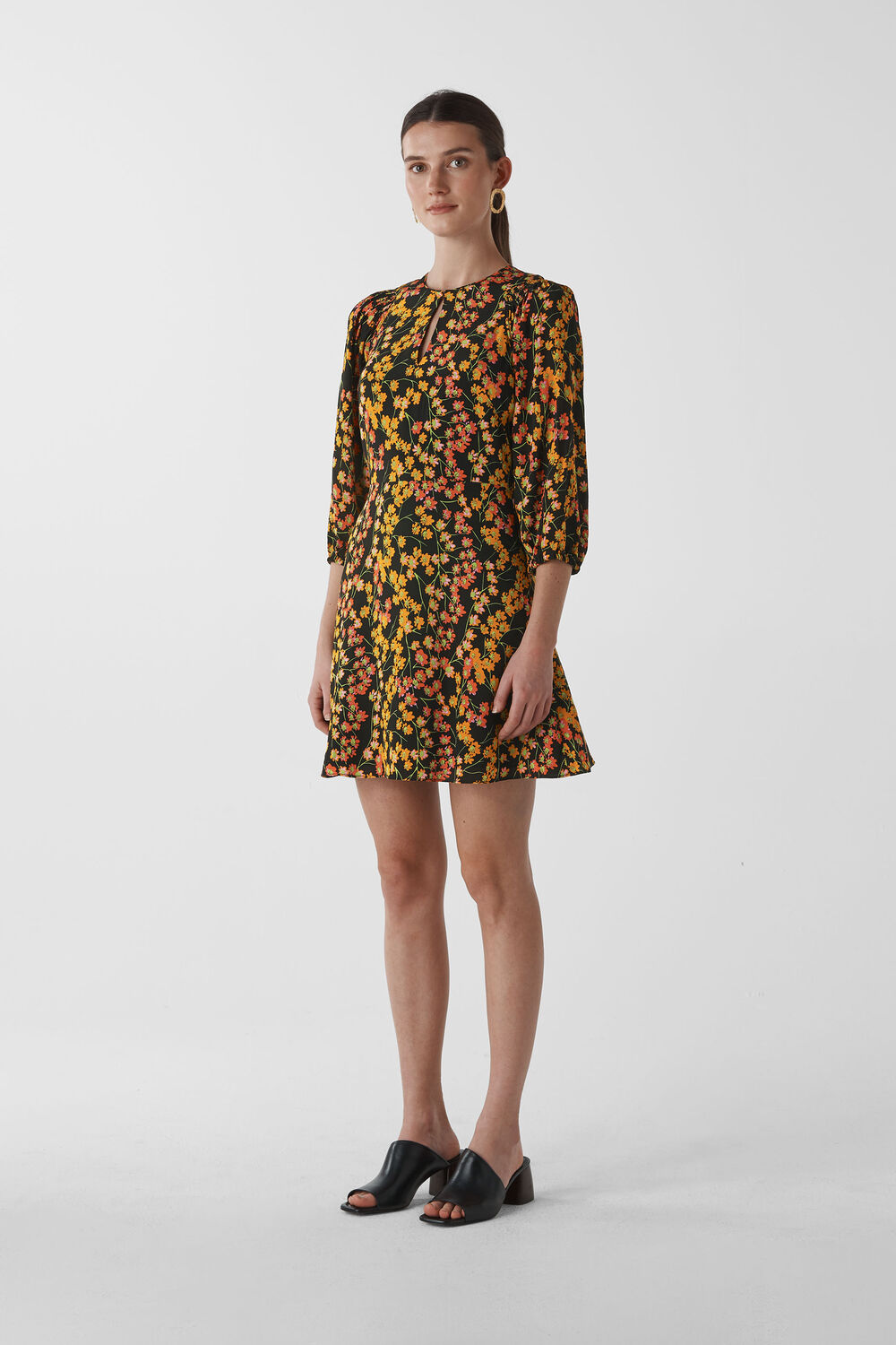 Daisy Print Ester Dress Multicolour