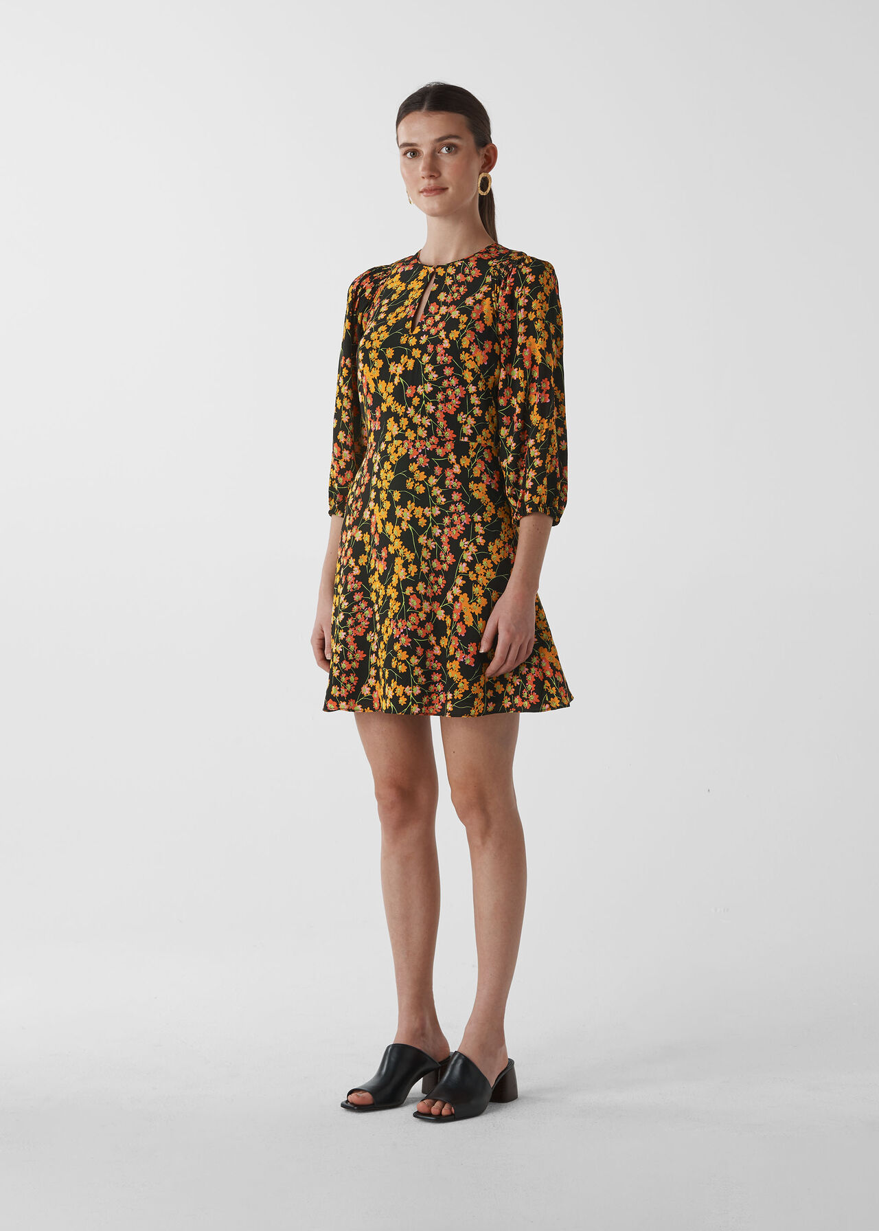 Daisy Print Ester Dress Multicolour