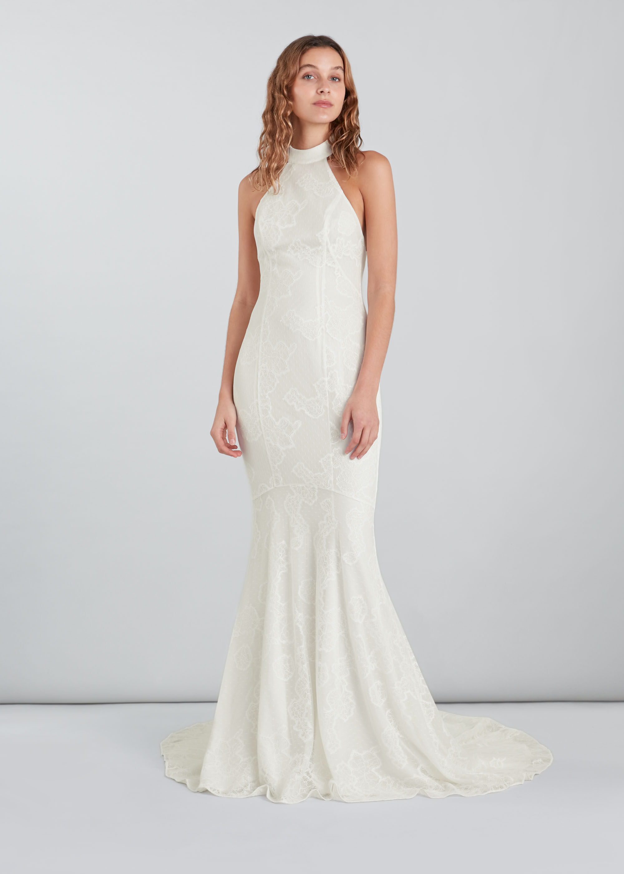 Halter neck store dress for wedding