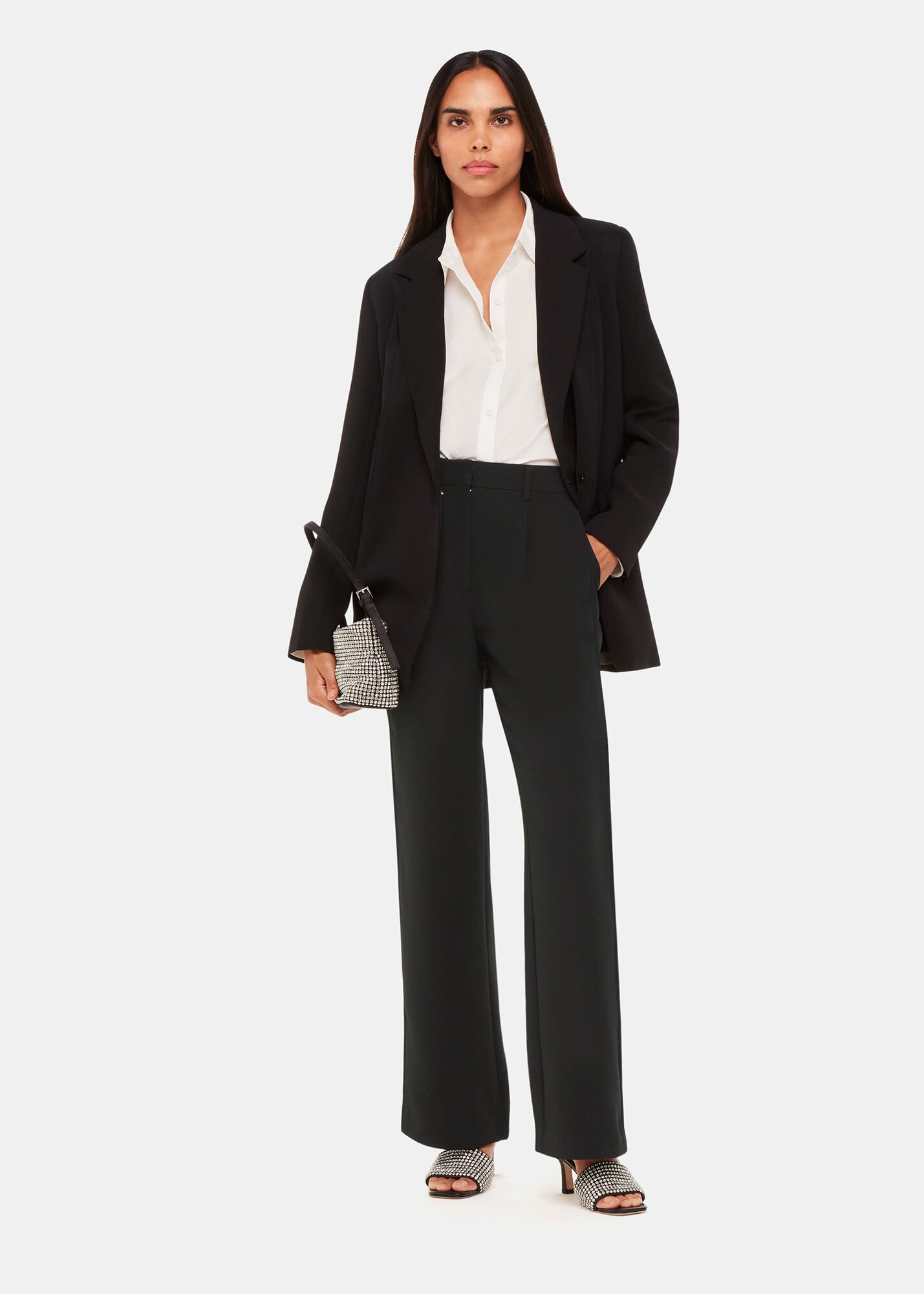 Women's pants with tuxedo hotsell stripe