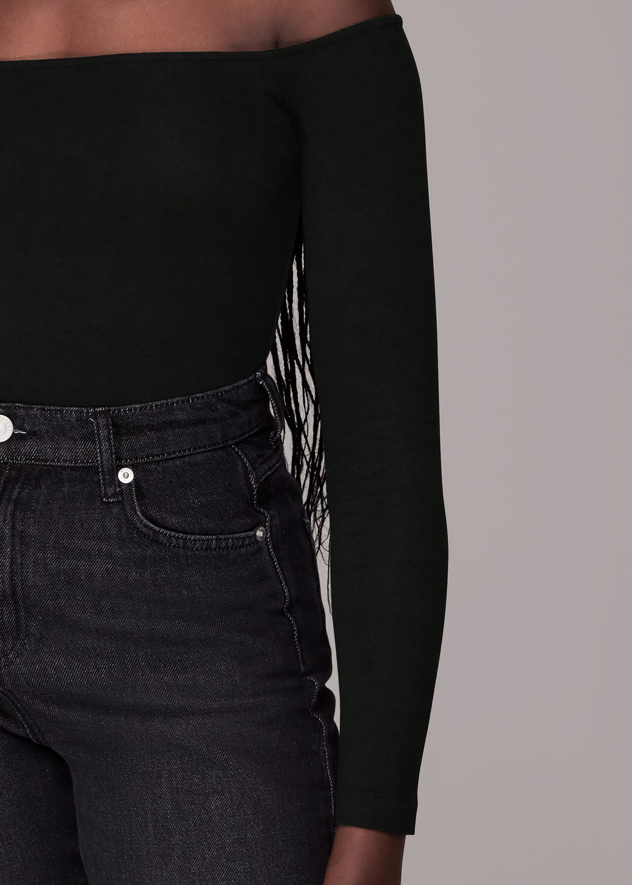 Bandeau Long Sleeve Top