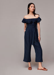 Tabi Linen Bardot Jumpsuit